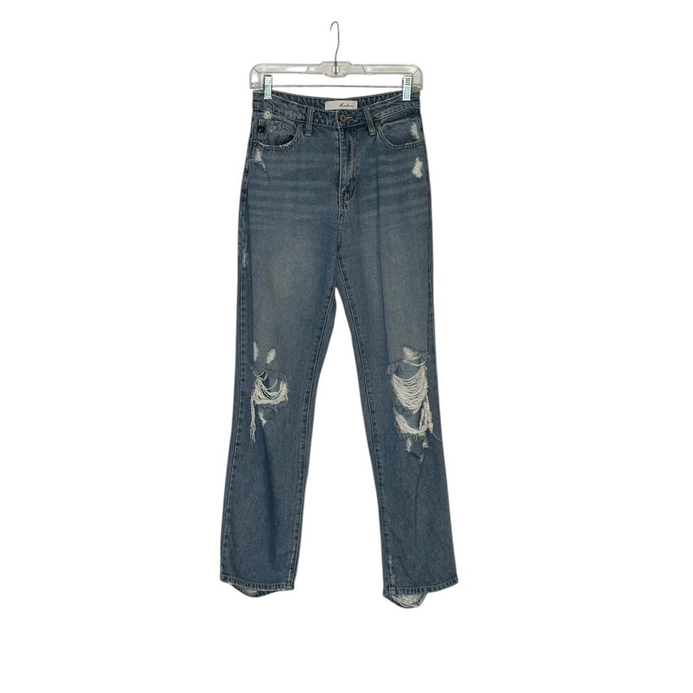 KanCan blue distressed tapered legs jeans size 26
